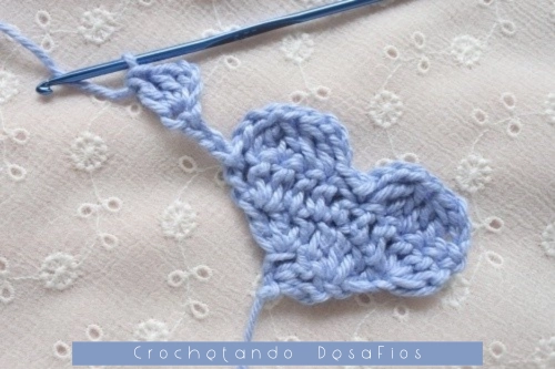 Crochetando desaFios: Passo a passo do ponto coração em diagonal em crochê