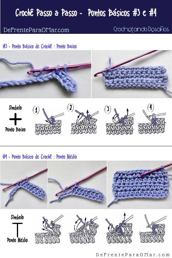 7 Pontos Básicos do Crochê: Tutorial com Passo a Passo para Iniciantes