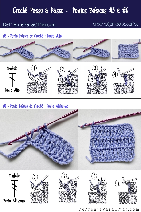 7 Pontos Básicos do Crochê: Tutorial com Passo a Passo para Iniciantes