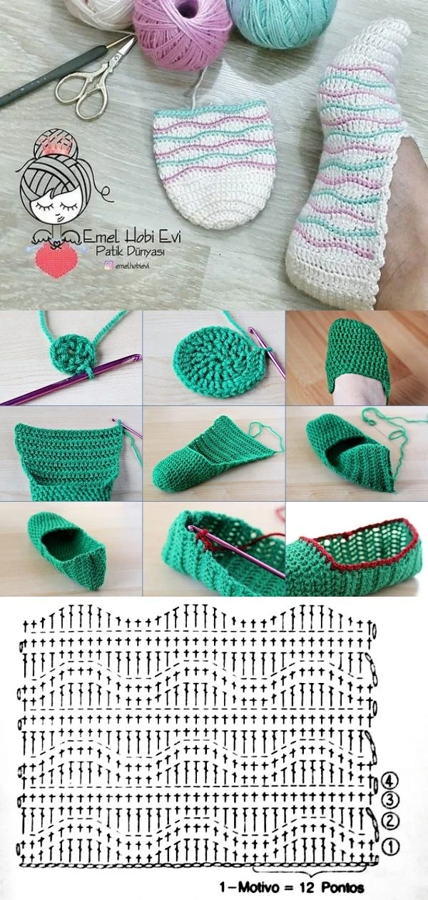 DIY: Sapatilhas de Crochê - Pés Quentinhos no Inverno