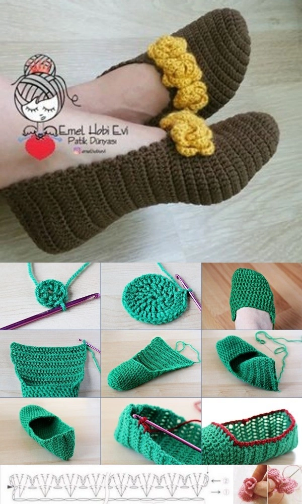 DIY: Sapatilhas de Crochê - Pés Quentinhos no Inverno
