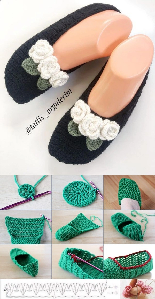 DIY: Sapatilhas de Crochê - Pés Quentinhos no Inverno