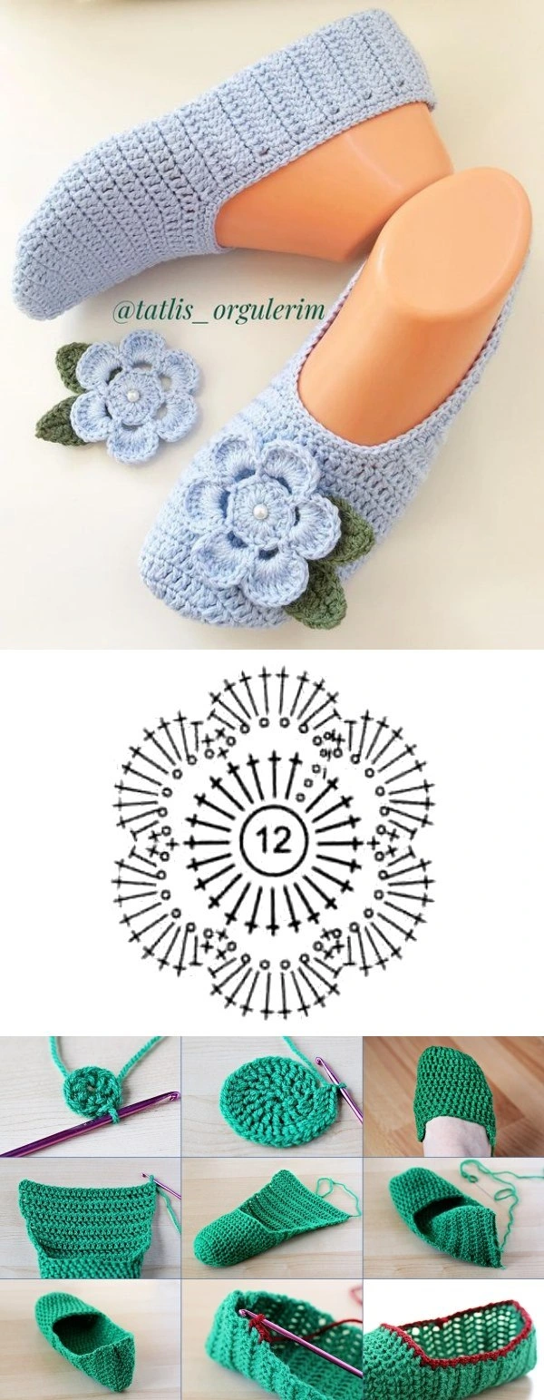 DIY: Sapatilhas de Crochê - Pés Quentinhos no Inverno