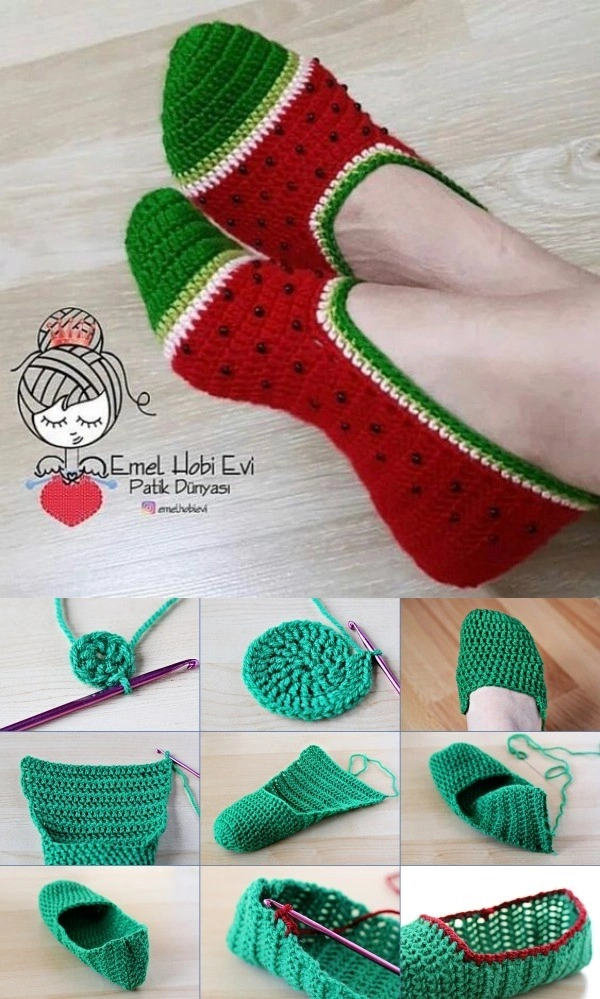 DIY: Sapatilhas de Crochê - Pés Quentinhos no Inverno