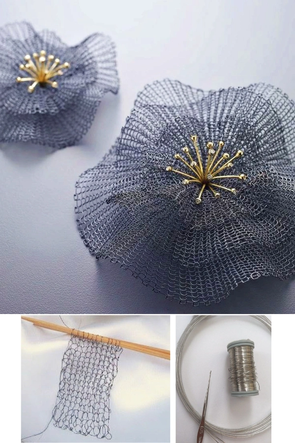 30 Bijuterias de Crochê e Tricô com Fio de Cobre: Delicadeza e Sofisticação - bijuteria de tricô