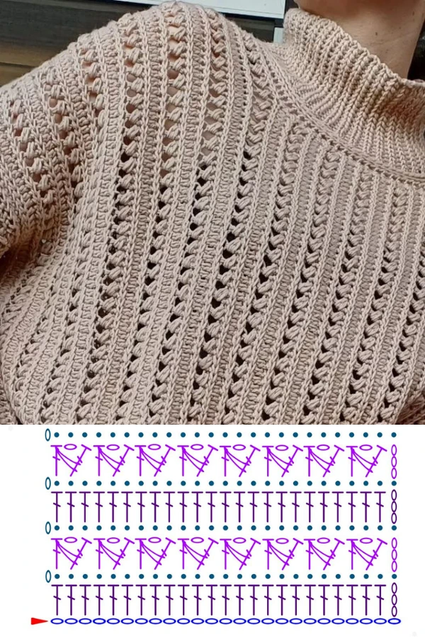 +12 Modelos de Blusas de Crochê para o Inverno com Pontos Modernos e Estilosos