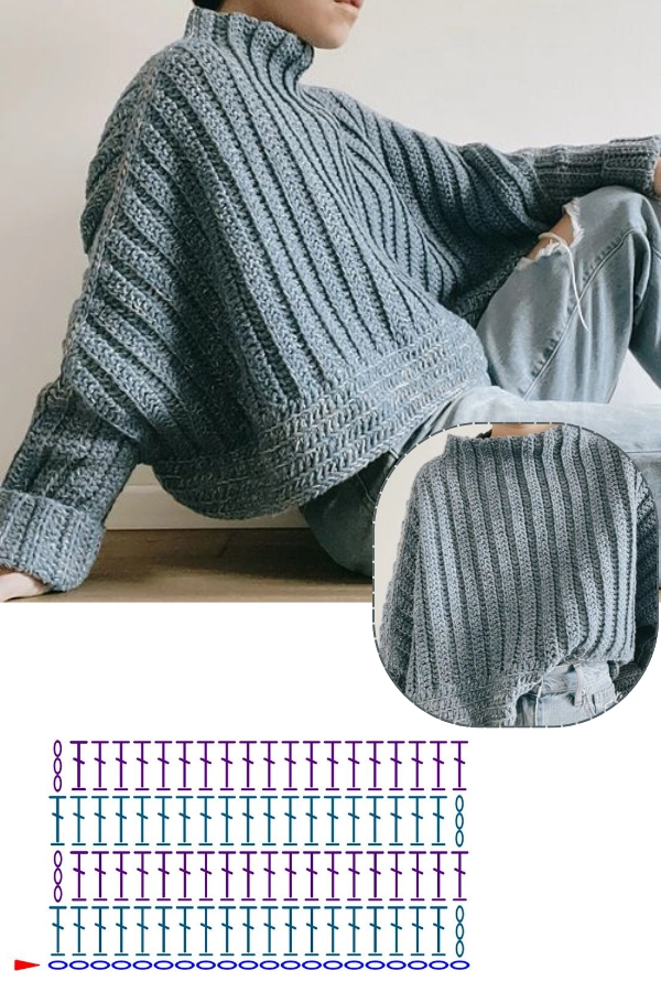 +12 Modelos de Blusas de Crochê para o Inverno com Pontos Modernos e Estilosos