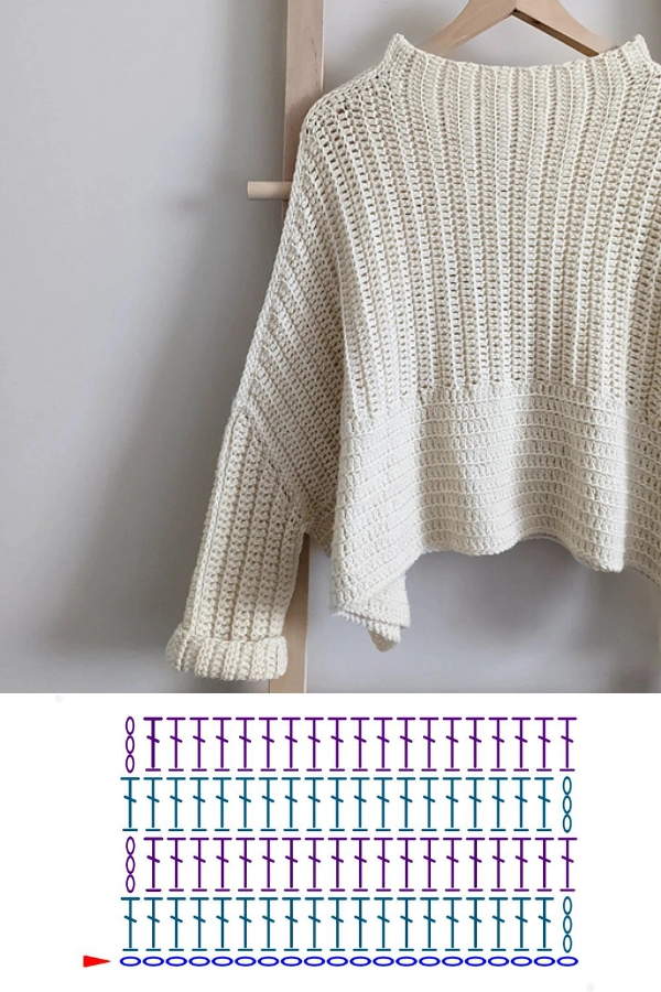 +12 Modelos de Blusas de Crochê para o Inverno com Pontos Modernos e Estilosos