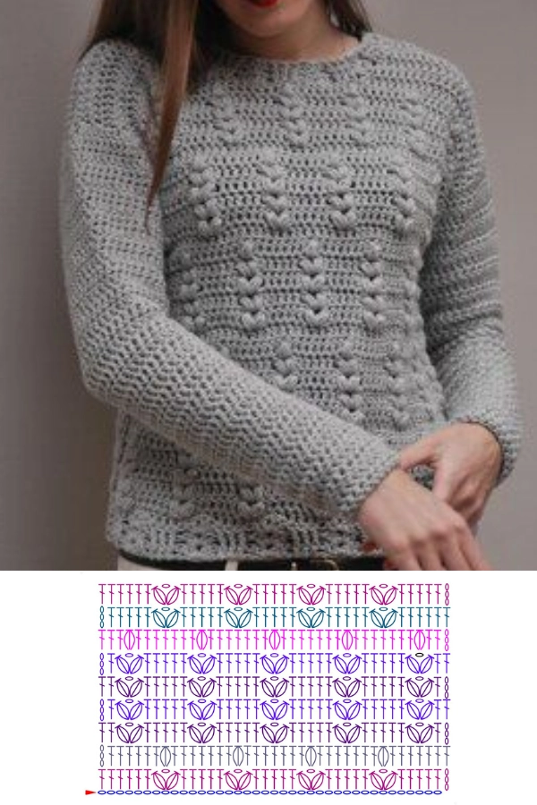 +12 Modelos de Blusas de Crochê para o Inverno com Pontos Modernos e Estilosos