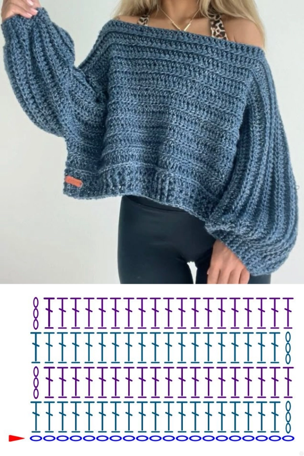 +12 Modelos de Blusas de Crochê para o Inverno com Pontos Modernos e Estilosos