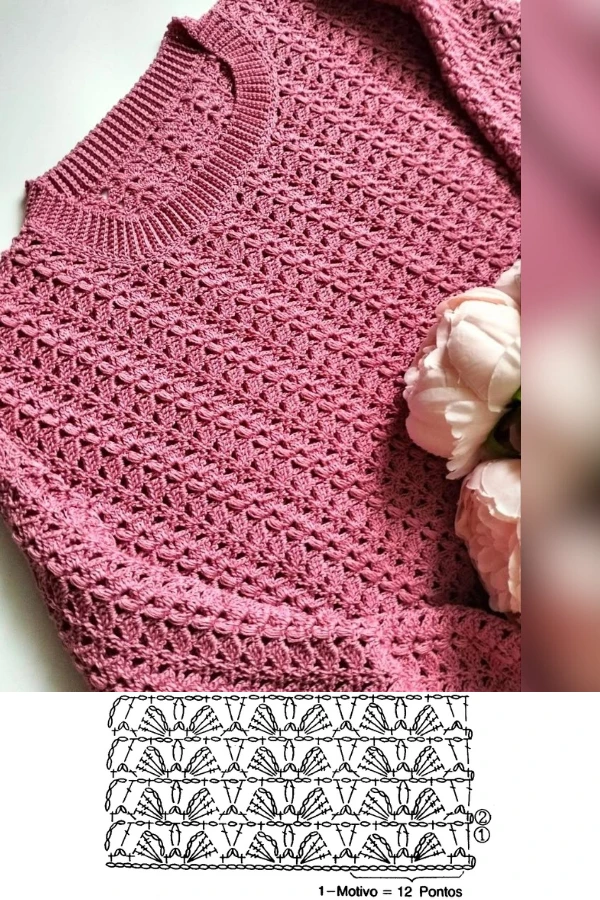 +12 Modelos de Blusas de Crochê para o Inverno com Pontos Modernos e Estilosos