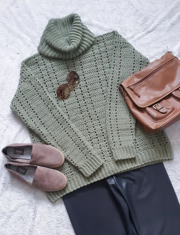 +12 Modelos de Blusas de Crochê para o Inverno com Pontos Modernos e Estilosos