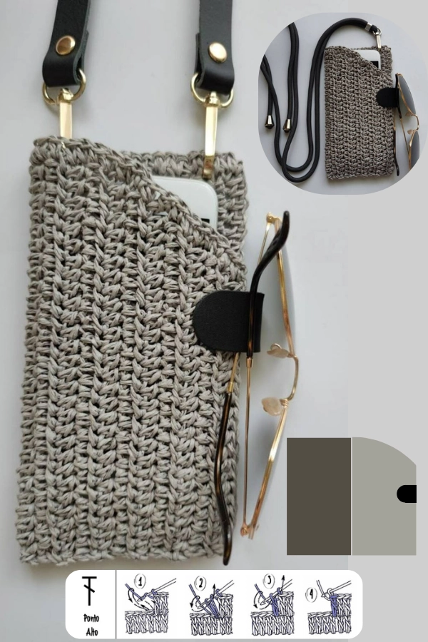 Porta-Celular de Crochê Versátil: 19 Modelos para Cada Ocasião