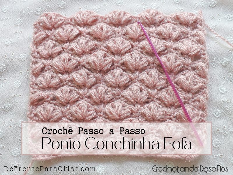 Ponto Conchinha Fofa de Crochê