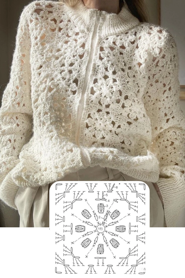 Blusas de Crochê para o Inverno com Pontos Encantadores