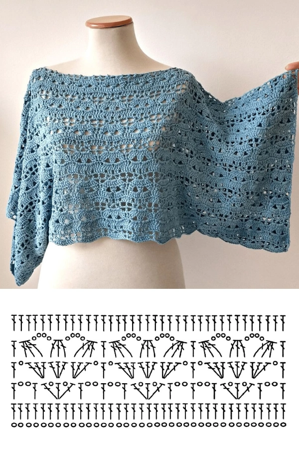 15 Pontos de Crochê para Blusas: Modelos Modernos com Gráficos