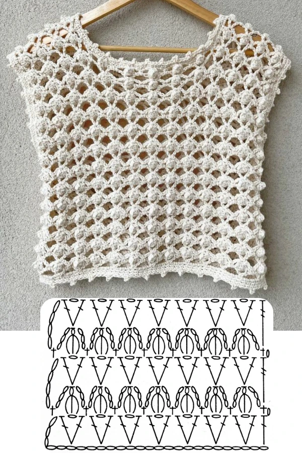 Blusinhas de Crochê para o Verão: Pontos Lindos e Fáceis de Fazer!