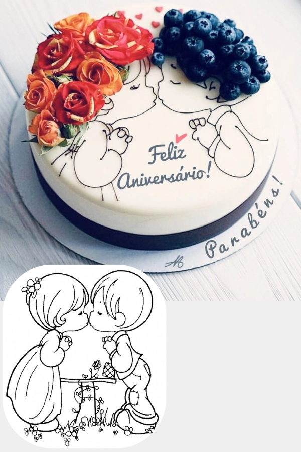 21 Bolos Decorados para Comemorar a União do Casal: Ideias Cheias de Amor