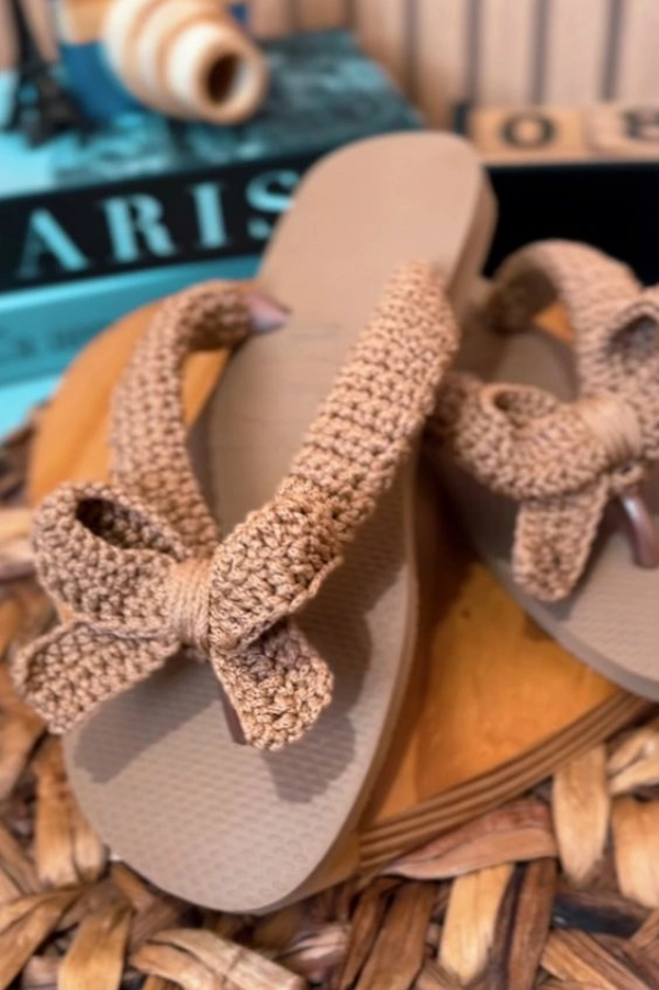 25 Ideias de Chinelos Havaianas com Crochê para Arrasar no Verão