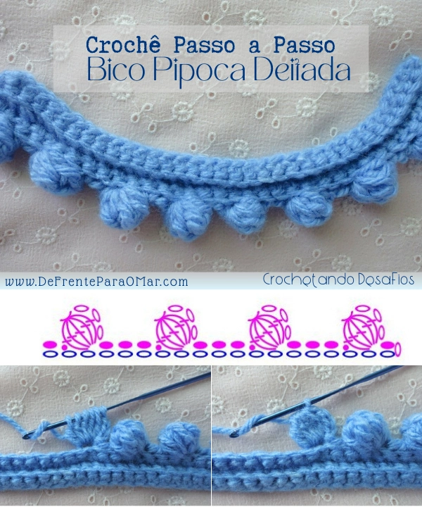 Crochê Passo a Passo: Valorize sua Peça com o Bico Pipoca Deitada