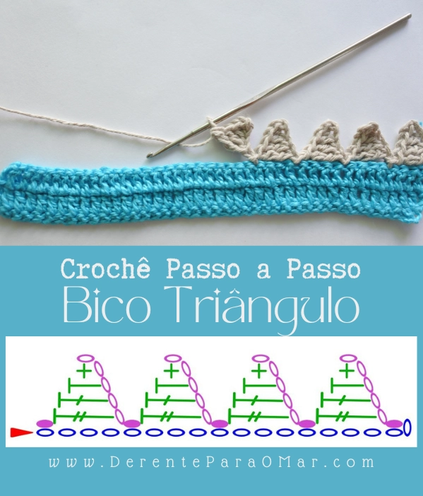 Bico triangular de crochê: passo a passo de um acabamento simples e elegante