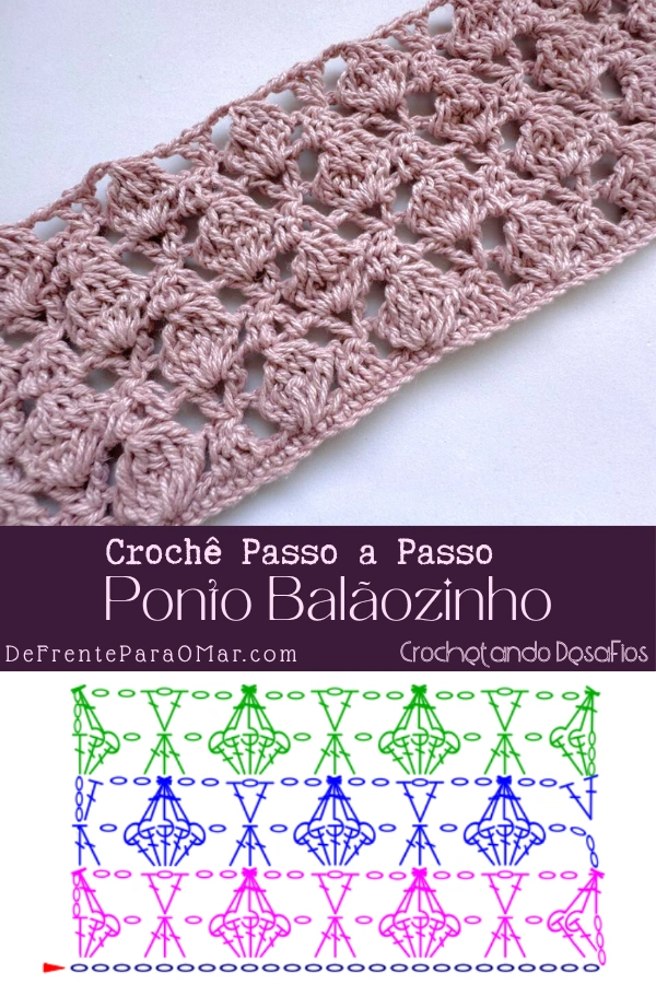 Crochetando DesaFios: Ponto Balãozinho de Crochê Passo a Passo