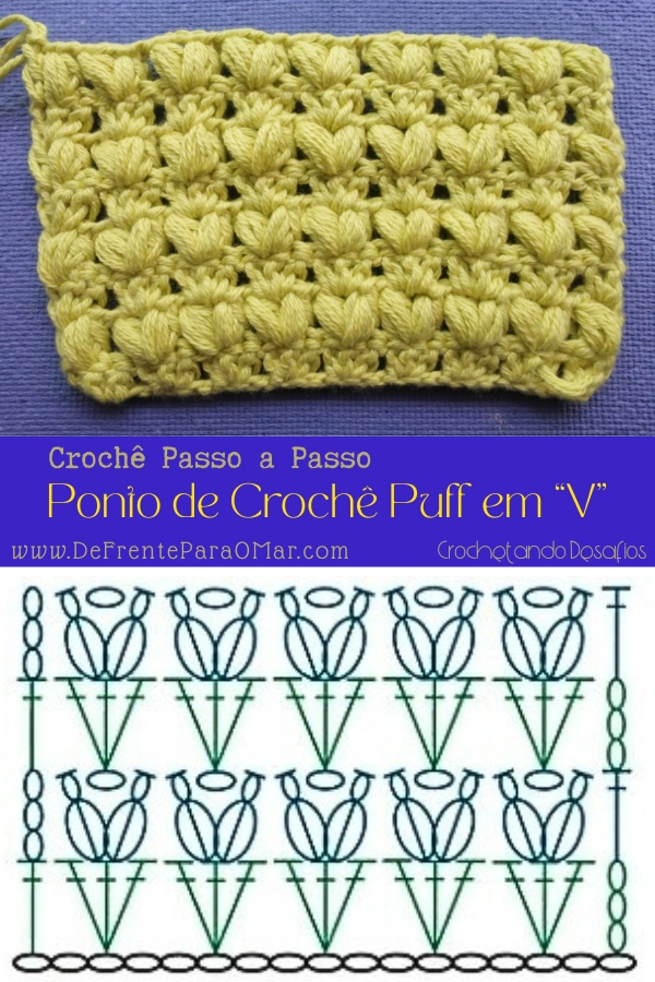 Crochê Fácil: Ponto Puff em V que Dá Volume e Charme