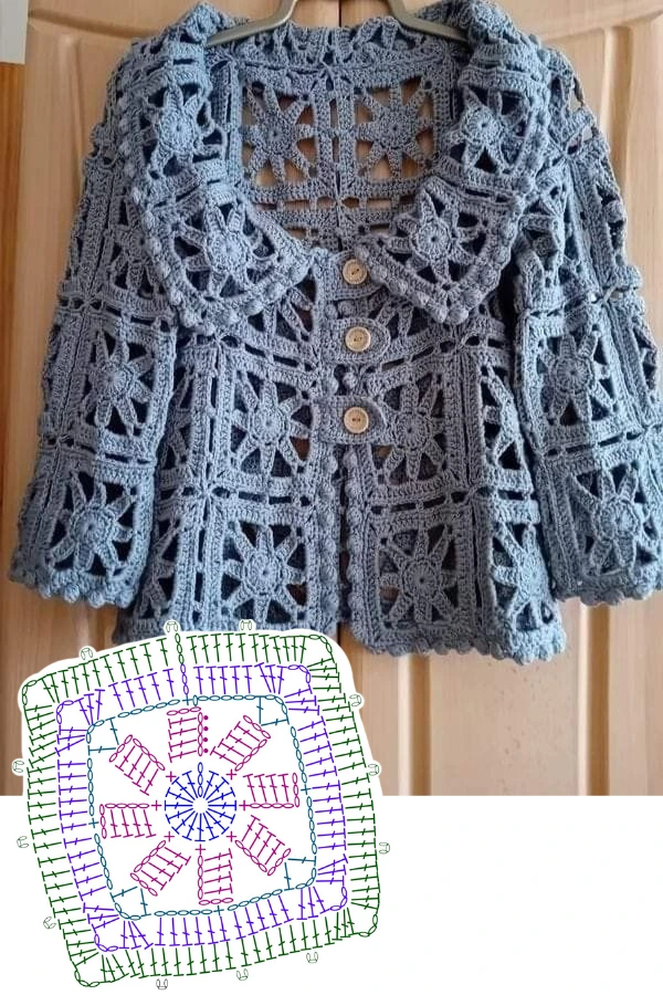 Blusas de Crochê com Granny Square: 15 Inspirações Lindas e Super na Moda