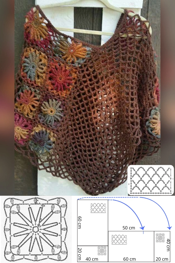 Blusas de Crochê com Granny Square: 15 Inspirações Lindas e Super na Moda