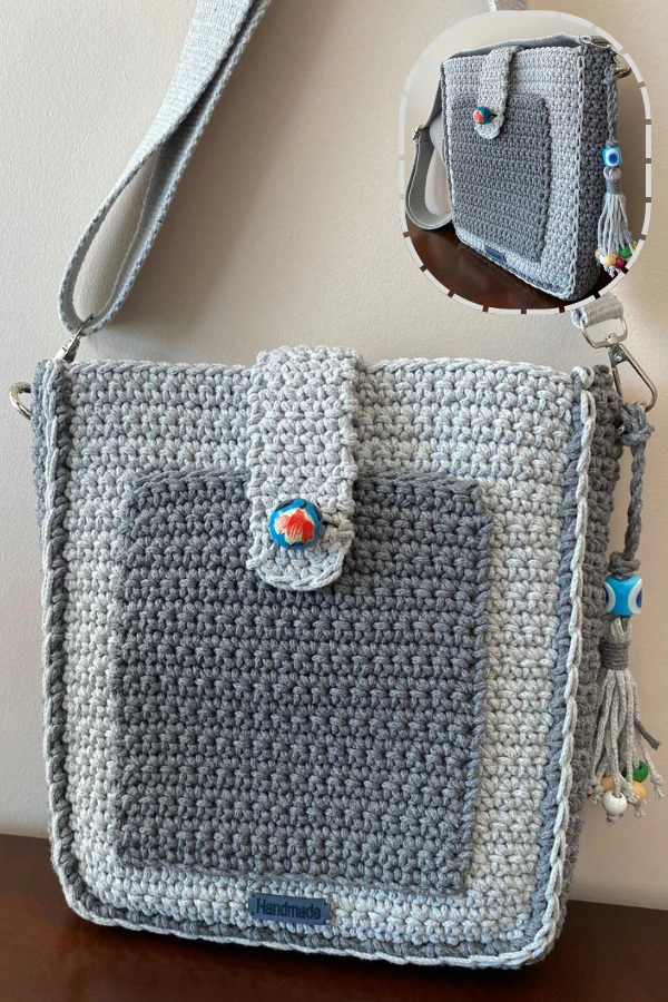 Bolsas de Crochê com Bolsos: Modelos Modernos e Funcionais para se Inspirar