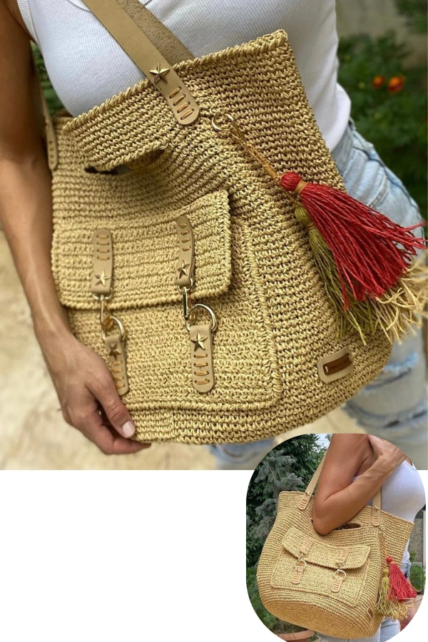Bolsas de Crochê com Bolsos: Modelos Modernos e Funcionais para se Inspirar