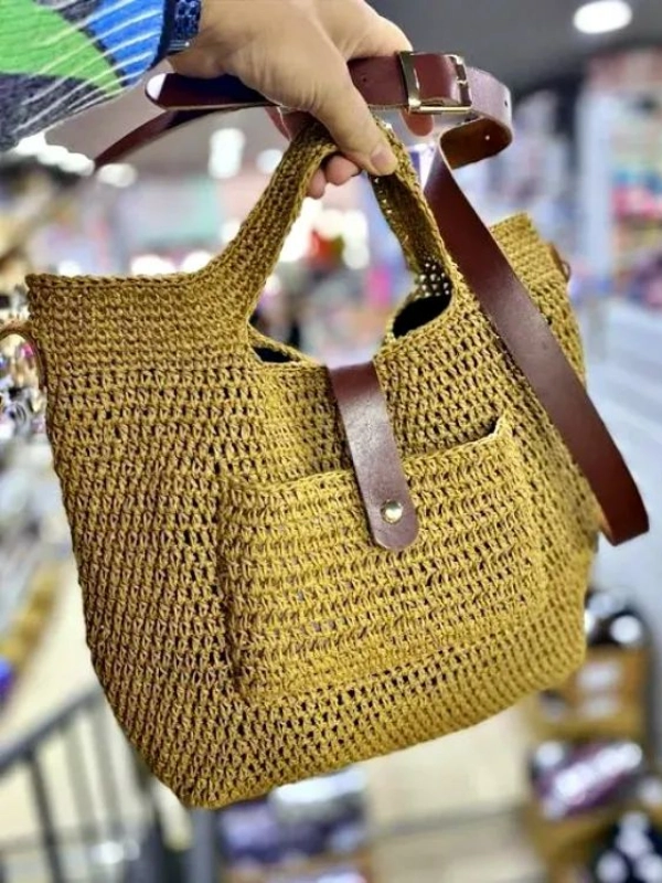 Bolsas de Crochê com Bolsos: Modelos Modernos e Funcionais para se Inspirar