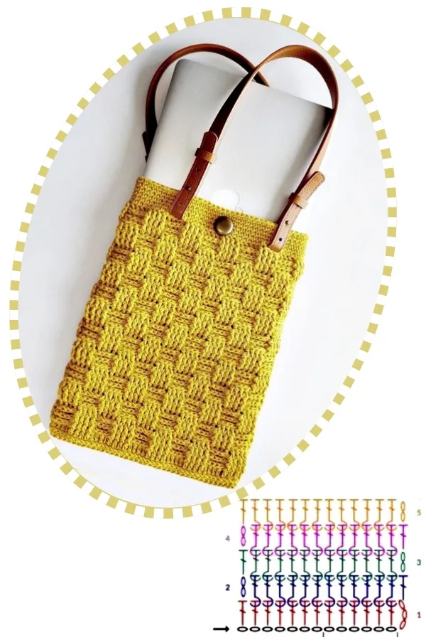 Do Casual ao Elegante: 15 Bolsas de Crochê com Gráficos para se Inspirar