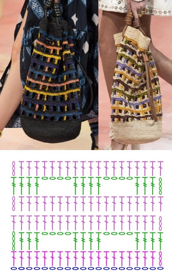 Do Casual ao Elegante: 15 Bolsas de Crochê com Gráficos para se Inspirar