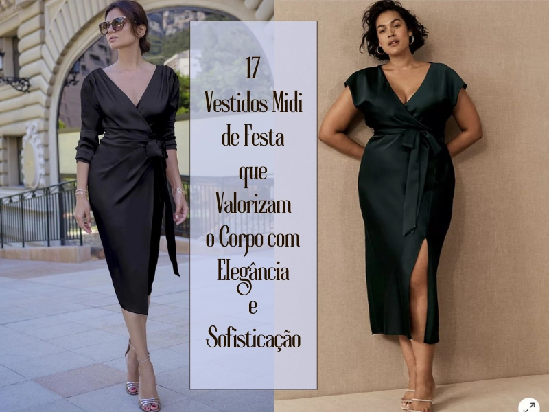 17 Vestidos Midi de Festa que Valorizam o Corpo com Elegância e Sofisticação