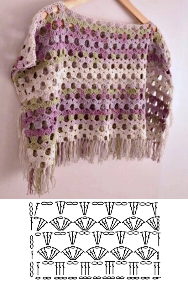 Blusas de Crochê com Gráficos: Modelos Básicos e Pontos Lindos para Criar 🌸🧶