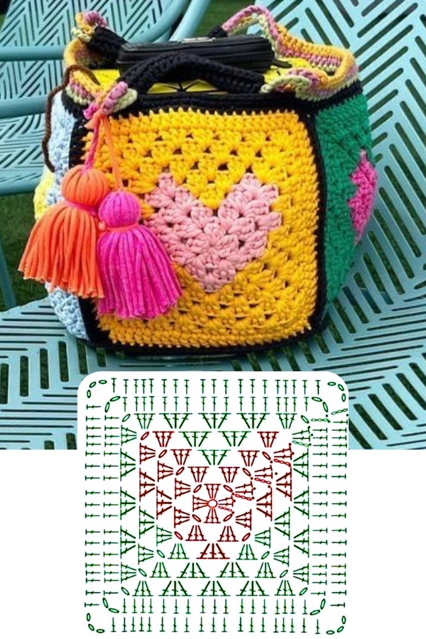 Bolsas de Crochê com Desenho de Coração — Inspirações Modernas e Lucrativas! 💖