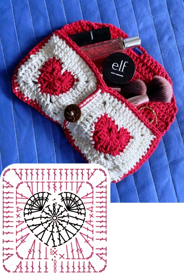 Bolsas de Crochê com Desenho de Coração — Inspirações Modernas e Lucrativas! 💖