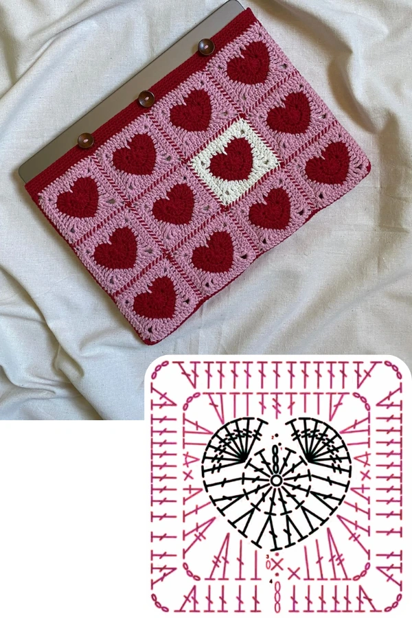 Bolsas de Crochê com Desenho de Coração — Inspirações Modernas e Lucrativas! 💖