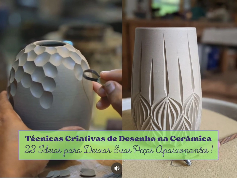 Técnicas Criativas de Desenho na Cerâmica — 23 Ideias para Deixar Suas Peças Apaixonantes!