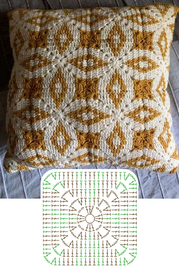 Como um quadrado de crochê transforma em bolsas e almofadas incríveis