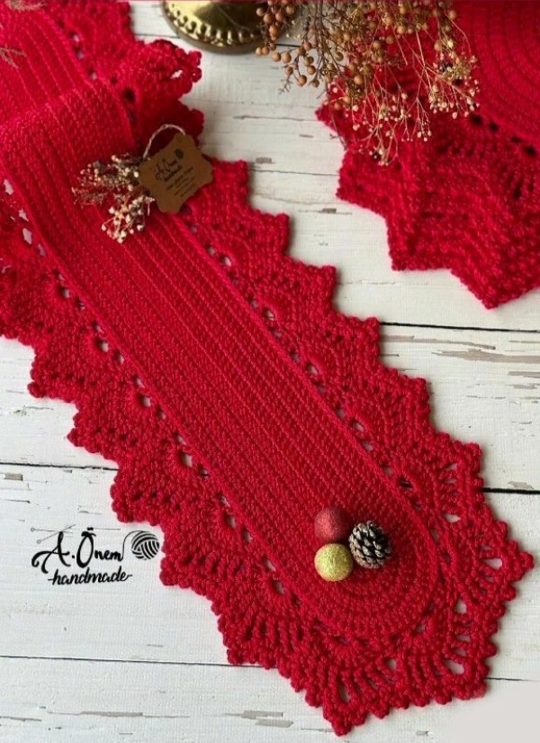 21 Ideias de Toalhinhas e Sousplat de Crochê para o Natal e Ano Novo