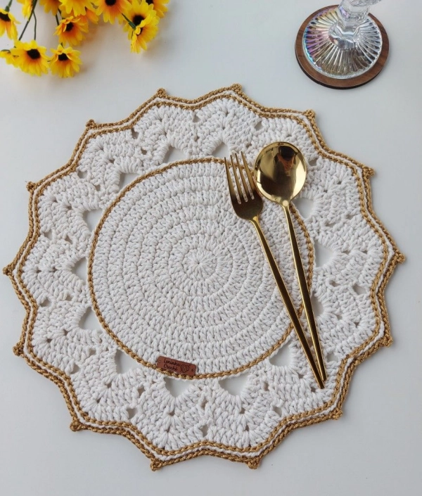 21 Ideias de Toalhinhas e Sousplat de Crochê para o Natal e Ano Novo