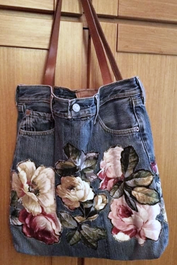 Transforme Jeans Usado em Bolsas Incríveis — 22 Modelos Cheios de Estilo e Criatividade! 👖👜