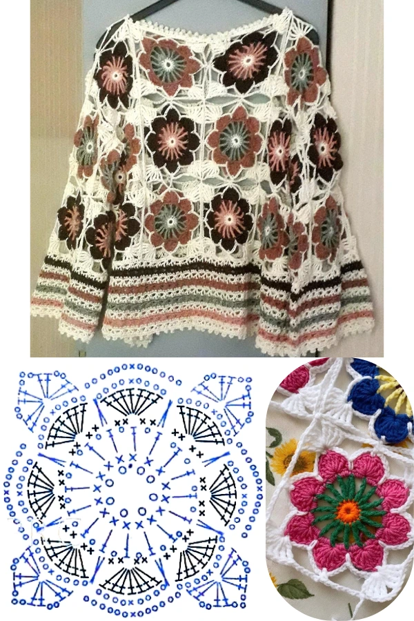 Transforme um Único Quadrado de Crochê em Peças Lindas e Criativas — Inspire-se!