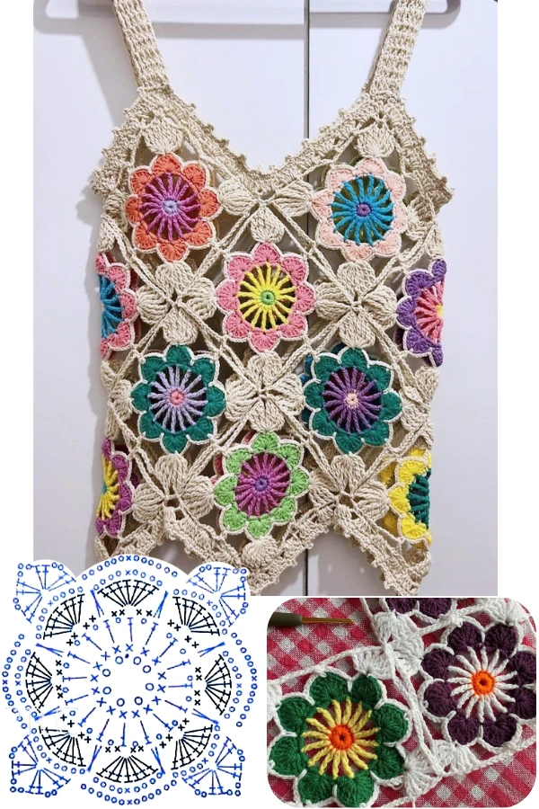 Transforme um Único Quadrado de Crochê em Peças Lindas e Criativas — Inspire-se!