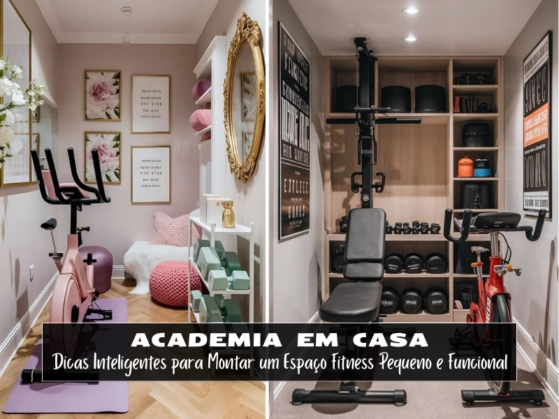 🏋️‍♀️ Academia em Casa: Dicas Inteligentes para Montar um Espaço Fitness Pequeno e Funcional