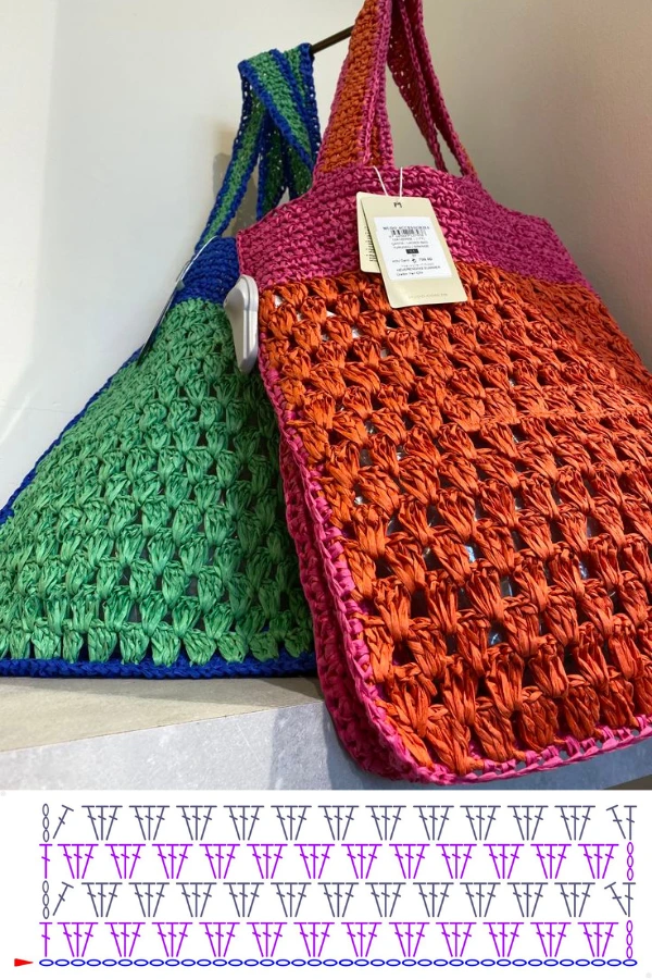 Várias Bolsas de Crochê com 1 Ponto: Ideias Lindas e Super Modernas para Arrasar!