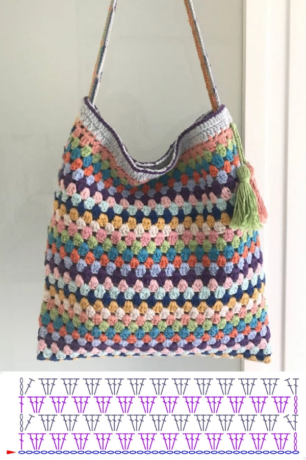 Várias Bolsas de Crochê com 1 Ponto: Ideias Lindas e Super Modernas para Arrasar!