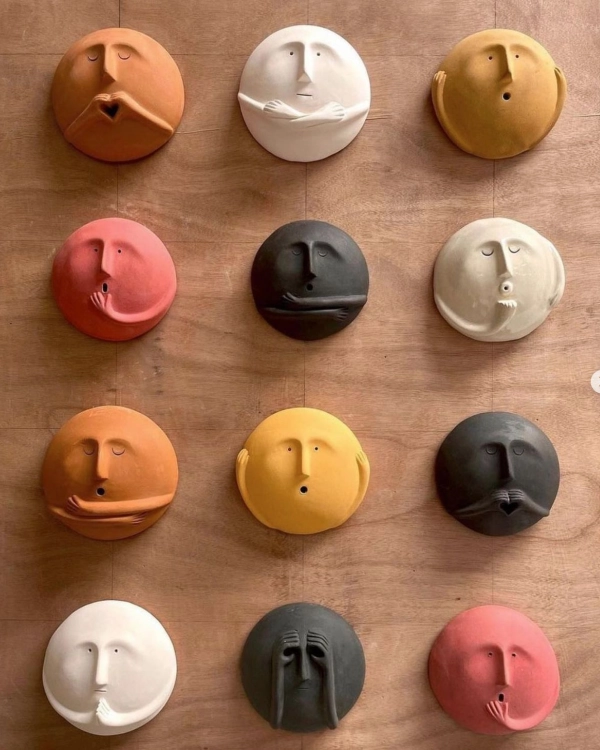 Rostos de Cerâmica Decorativos: 26 Ideias Criativas para Decorar e se Inspirar